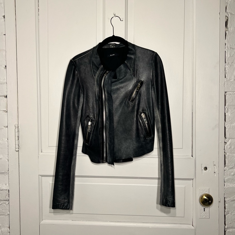 Blur Leather Jacket